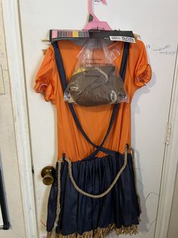 Traje De Espantapájaros De Niña Size Xl