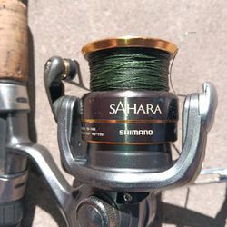 FISHIN POLE SHIMANO SAHARA 3000  / 6'6" ALL STAR