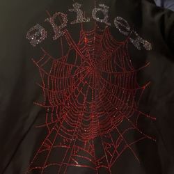 Sp5der Rhinestone hoodie