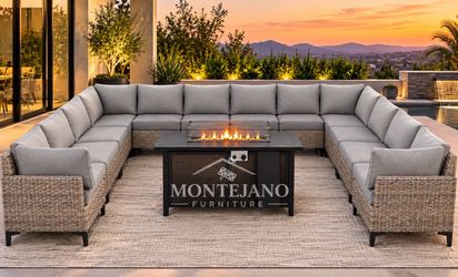Huge Patio Furniture set with Fire pit