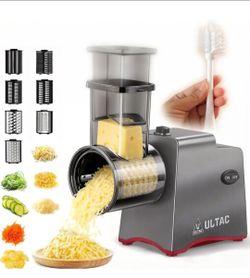 Electric cheese & vegetable grater w/7 blades