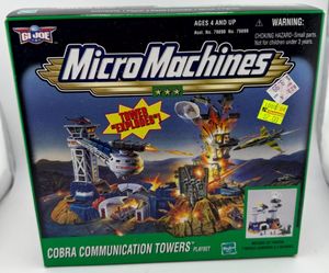 Vintage 1999 Micro Machines GI Joe Cobra Communication Towers Playset NIB Galoob