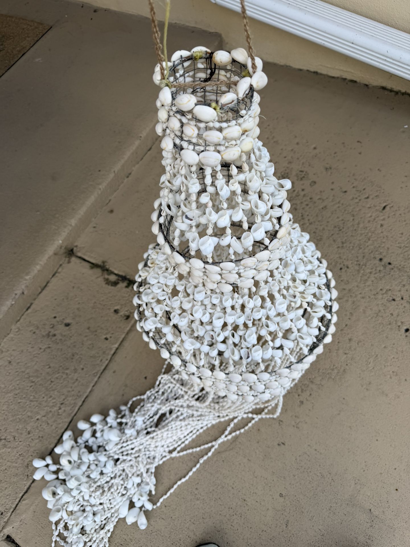 1970S Shell Hanging 6 Feet Long Great For Boho Lovers