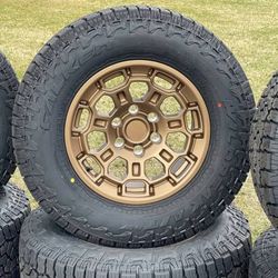 NEW 17" Wheels 265/70R17 A/T Tires Rims Toyota 4runner Tacoma Tundra Lexus GX460 GX470 GX FJ Cruiser Sequoia 6x5.5 Black Gold Silver TRD PRO 6x139.7