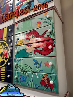 Little mermaid five drawer dresser new chest cajonera cómoda