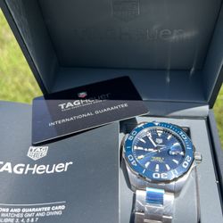 Tag Heuer Aquaracer WAY201B 43mm Automatic Diver Watch New