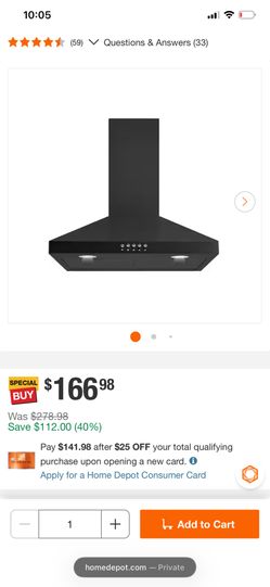 30 in. 400 CFM Convertible Wall Mount Range Hood in Black with Mesh Filters and Push Button Control