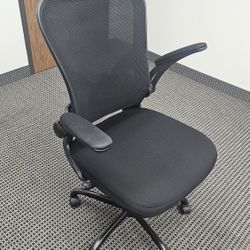 Farini ergonomic mesh office chair with adjustable headrest, lumbar support, and flip-up