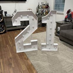 4ft Light Up Numbers
