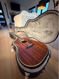 Fender Paramount PM-1 AM NE NAT All-Mahogany Acoustic Guitar — Mint w/ Fender Hardshell Case