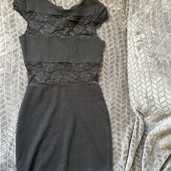 Black Dress w/ Lace 