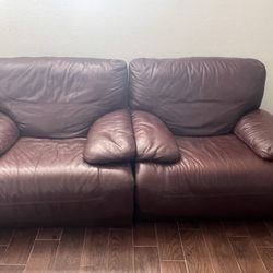  2 Matching Leather Chairs