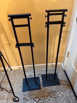 2 Adjustable Poster Stands signs not included