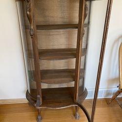 Oak Curio Cabinet 