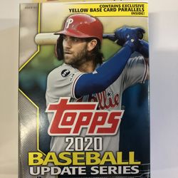 MLB Topps 2020 Update Baseball Trading Card HANGER Box [67 Cards!]