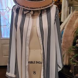 COMO VINTAGE Ladies Long Blouse (Cardigan)