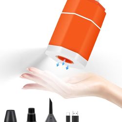 Portable Electric Air Pump for Inflatables,4000mAh Emergency Power Bank,with LED Camping Lantern Small USB Air Pump for Pool Floats,Air Mattress,Campi