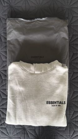Essentials light oatmeal small hoodie