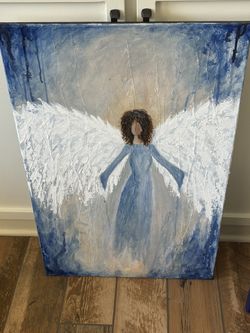 Angel Of Peace And Healing-original Painting -see My OTHER LISTINGS