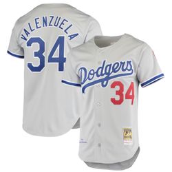 Fernando Valenzuela Los Angeles Dodgers Mitchell & Ness Road 1981 Cooperstown Collection Authentic Jersey - Gray Size XL