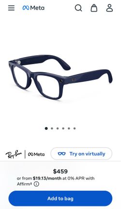 Ray-Ban Meta Wayfarer (Gen 2) Shiny Cosmic Blue