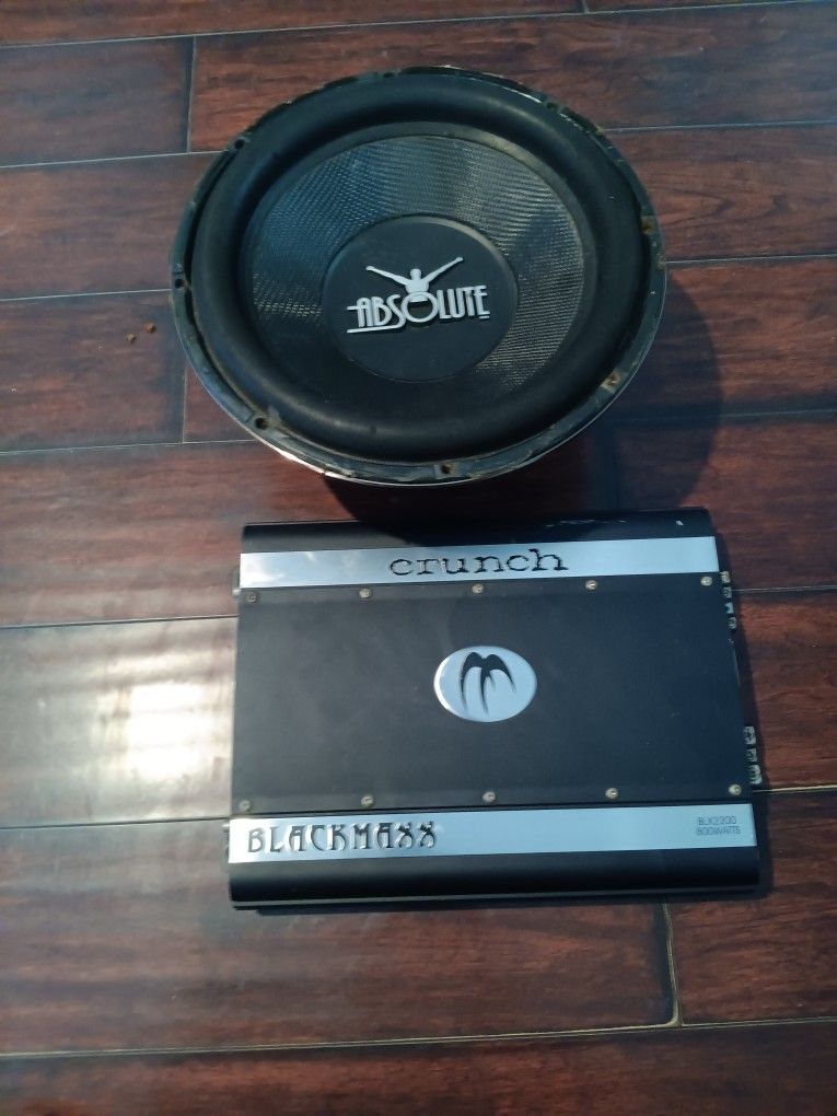 Crunch BLACK MAXX Amplifier BLX2200 800watt 2ch And 12ich ABSOLUTE Speaker 1500watt