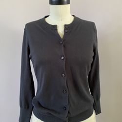 J Crew cotton cardigan. Navy blue. Size XS. 