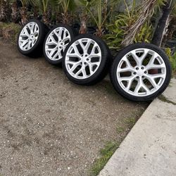 24 Inch Snowflake Rims 6 Lug Chevy 