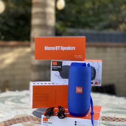 Portable Bluetooth Speaker *Blue*Radio Function*Waterproof*TG117*HIFI Stereo*Outdoor