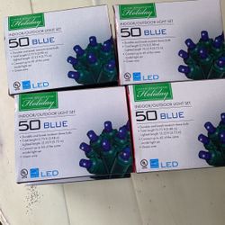 Indoor/Outdoor Light Set 50 Blue LED