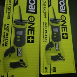 RYOBI 18V ONE + RECIPROCATING SAW $70 EACH 