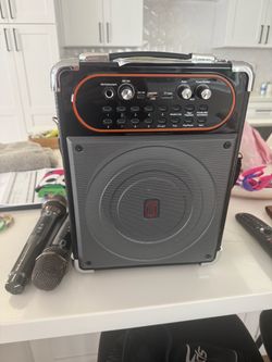 Portable Karaoke Speaker with Wireless Microphone