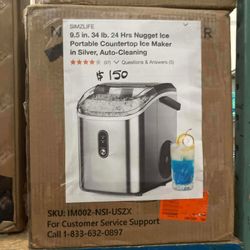 34lb Countertop Nugget Ice Maker