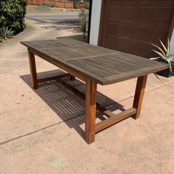 Solid Teak Wood Outdoor Table With Matching Chairs 