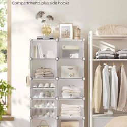 10 Cubes Shoe Organizer with Doors