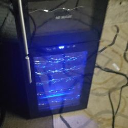 Wine Bottle Cooler With Led Lights