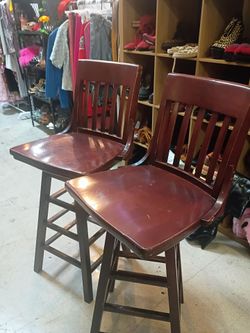 Two pairs of chairs