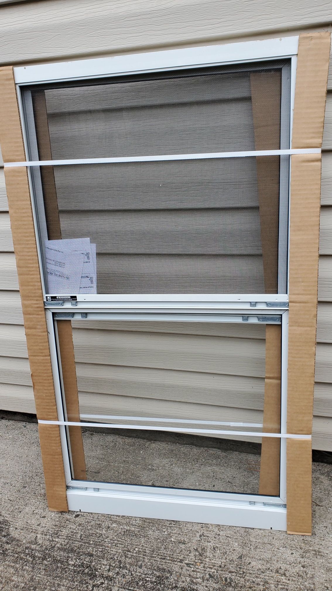 Storm Window New 39x24 3 Pane With Screen Original Wrap Shed Window, Grt For Sheds !