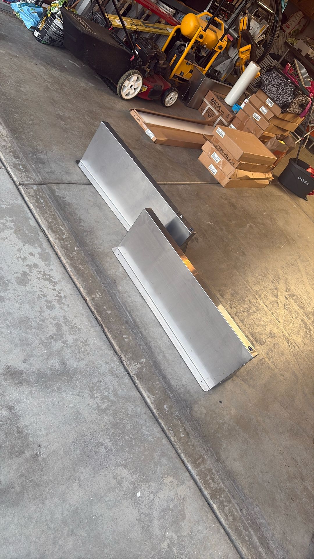 Stainless Steele Shelves