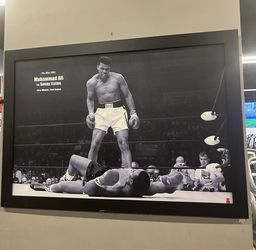 Muhammad Ali vs Sonny Liston Framed Poster