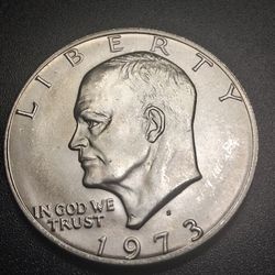 1973 S Eisenhower Ike Dollar 40% Silver  