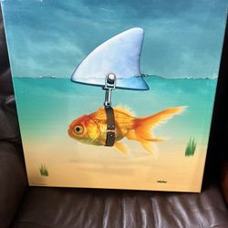 Mark Ashkenazi 'Gold Fish' Wall Decor Canvass p/u Jamison or Willow Grove PA 