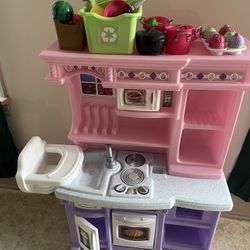 Toy Kitchen And Food