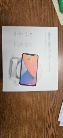 Bluetooth  speaker with Night light and wireless charger.
