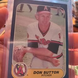 Don Sutton 1986 Fleer 1987 Donruss 1987 Fleer 1987 Topps 1988 Score 1988 Topps Baseball Cards Lot 