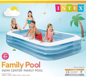 INTEX Inflatable Family Pool: 120" x 72" x 22"