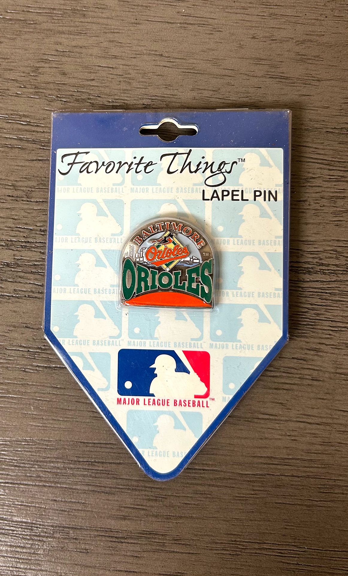 Baltimore Orioles Favorite Things MLB Label Pin