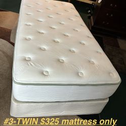 ⁉️⁉️$$280-$380--Twin mattresses and box springs (5 available) Metal frames are sold separately. ——(USED NOT NEW) for seriously interested people only-