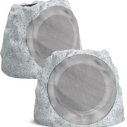 Outdoor Speakers Bluetooth Waterproof Patio Rock Speakers Solar Powered 