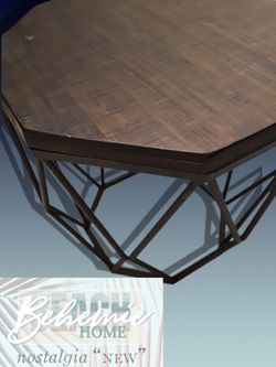 Hexagon accent table suited for any style!